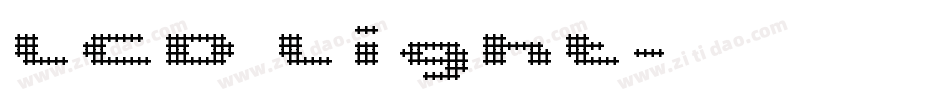 LCD Light字体转换